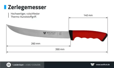 SoftGrip Red Messerserie